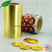 Christmas Foil Wrapping Paper Color Printed Chocolate Aluminum Foil Paper